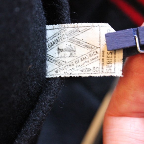 1950s Varsity Letterman Butwin Jacket Black & Red - Picture 12 of 12